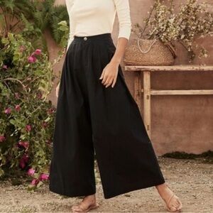 DOEN Valentin black wide leg pants small medium 4 6 8 (see listing)